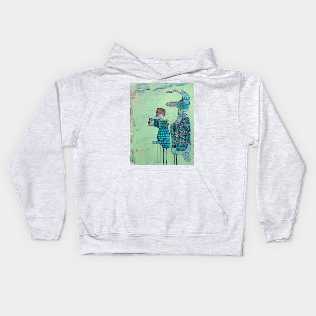 In the Green Room Kids Hoodie by JennAshton